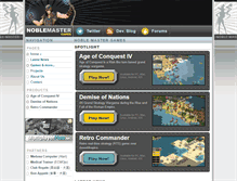 Tablet Screenshot of noblemaster.com